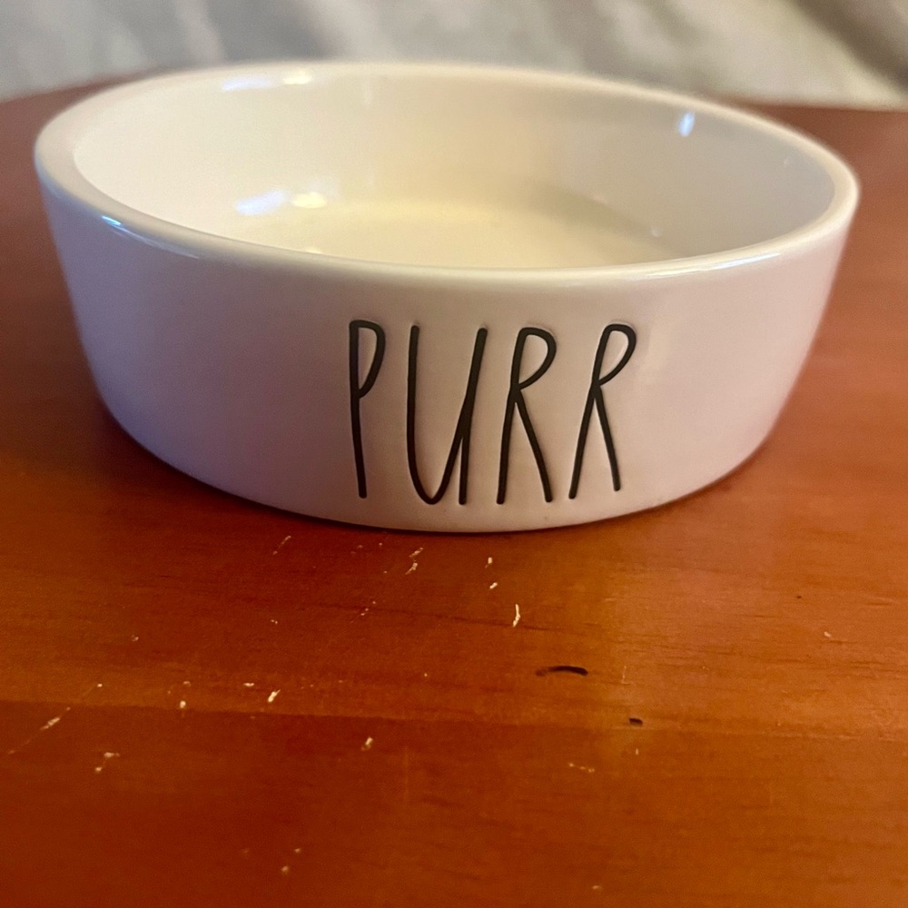 Rae Dunn “Purr” Ceramic Cat Bowl